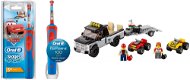 Oral-B Vitality Kinderautos + LEGO City 60148 ATV Racing Team - Set