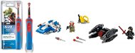 Oral-B Vitality Kids StarWars + LEGO Star Wars 75196 Stíhačka A-Wing vs mikrostíhačka TIE Silencer - Sada