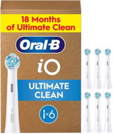Oral-B iO Ultimate Clean, Original Replacement Round Brush Heads, 6ct - Toothbrush Replacement Head