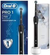 Oral-B Pro 750 Cross Action Black + Reiseetui - Elektrische Zahnbürste