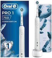 Oral-B Pro 750 Cross Action White + Reiseetui - Elektrische Zahnbürste