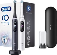 Oral-B iO Series 8 Duo Black Onyx & White Alabaster Magnetische Zahnbürsten - Elektrische Zahnbürste