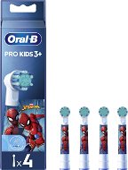 Elektromos fogkefe fej Oral-B Pro Kids S - Pókember, 4 db - Náhradní hlavice k zubnímu kartáčku