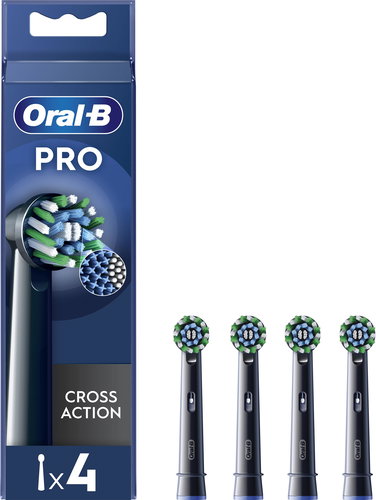 Oral-B Pro Cross Action Black Bürstenköpfe, 4 Stück - Bürstenköpfe für Zahnbürsten - Hauptbild