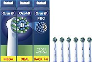 Oral-B Pro Cross Action Bürstenköpfe, 6 Stück - Bürstenköpfe für Zahnbürsten