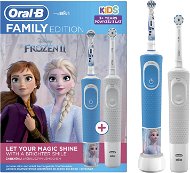 Oral-B Családi Kiadású Elektromos Fogkefék: 1 db Vitality + 1 db Kids Jégvarázs 2 - Elektromos fogkefe