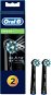 Oral-B CrossAction Brush Head with CleanMaximiser Technology, Black Series, Pack of 2 - Replacement Head