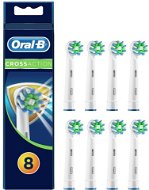 Oral-B CrossAction Brush Head with CleanMaximiser Technology, Pack of 8 - Replacement Head