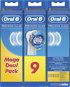 Oral-B Precision Clean Replacement Heads 9 pcs - Toothbrush Replacement Head