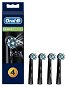 Oral-B CrossAction Brush Head with CleanMaximiser Technology, Black Series, Pack of 4 - Replacement Head
