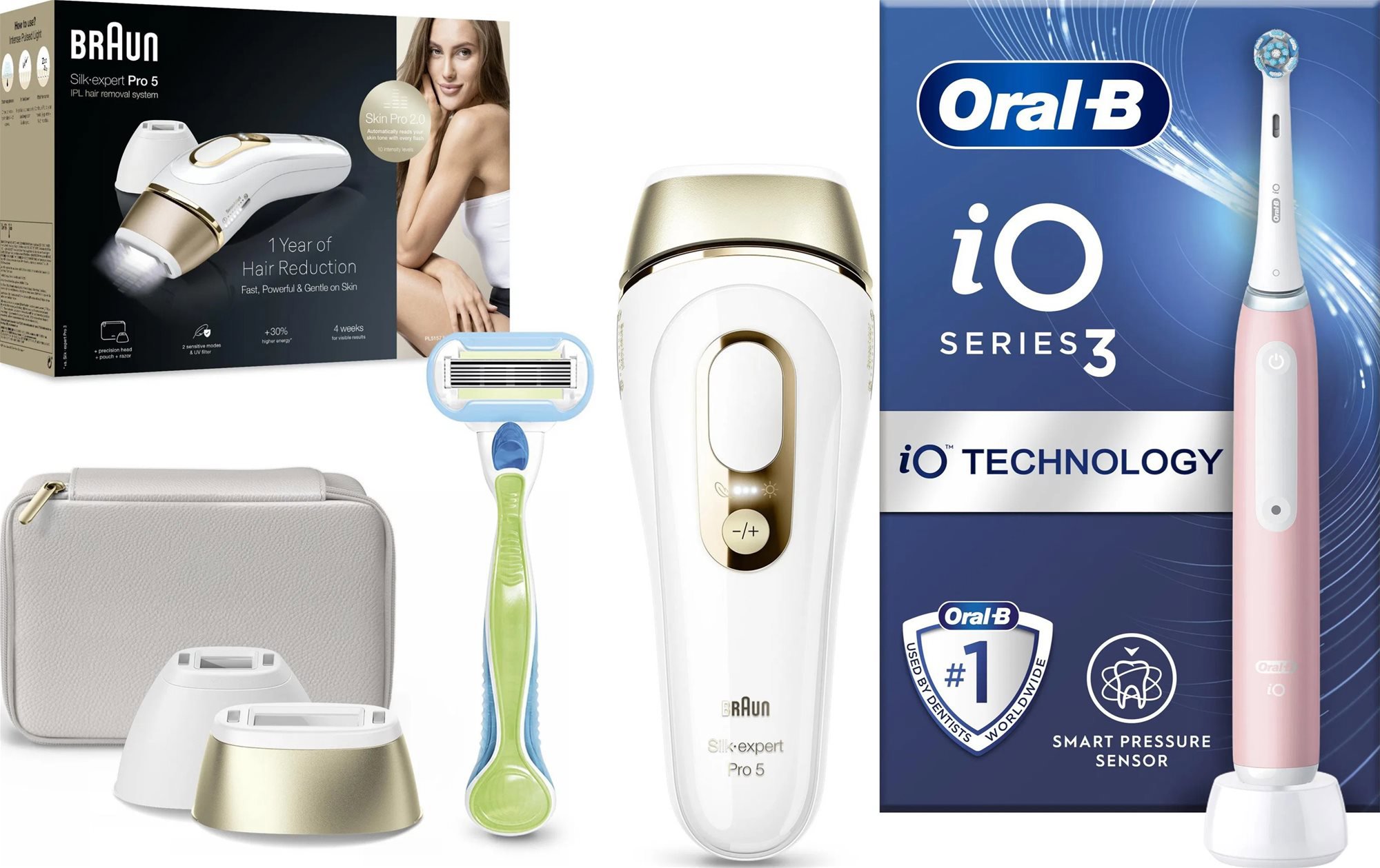 Braun Pro PL5152 + Oral-B iO rózsaszín