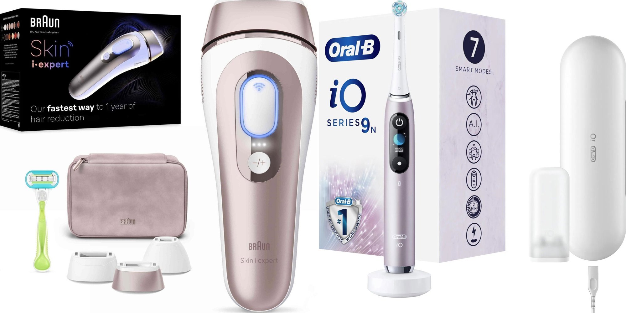 Braun I Expert PL7253 + Oral-B iO 9 rózsaszín