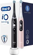 Oral-B iO Series 6 Duo Black & Pink Sand Mágneses fogkefék - Elektromos fogkefe