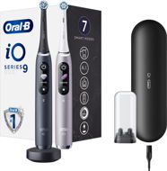 Elektromos fogkefe Oral-B iO Series 9 Duo Black Onyx & Rose Quartz Mágneses fogkefék - Elektrický zubní kartáček