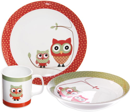ORION Children's Dining Set OWL 3pcs - Children's Dining Set - Main image