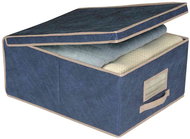 ORDINETT Storage box 50 l foldable blue 50 × 40 × 25 cm - Storage Box