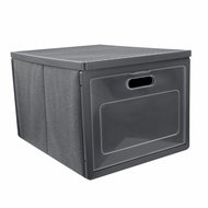 ORDINETT Storage box 31 l folding grey 41 × 31 × 25 cm - Storage Box
