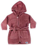 KIKKO XKKO Organic Baby Bathrobe, organic cotton, terry - Mesa Rose, 12 - 24 m - Bathrobe