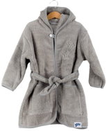KIKKO XKKO Organic Baby Bathrobe, organic cotton, terry - Silver Stars, 12 - 24 m - Bathrobe