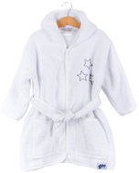 KIKKO XKKO Organic Baby Bathrobe, organic cotton, terry - White Stars, 12 - 24 m - Bathrobe