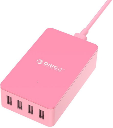 Orico Charger 4x USB Pink - Wall Charger - Main image