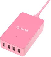 Orico Charger 4x USB rózsaszín - Töltő adapter