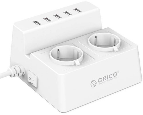 Orico ODC-2A5U-V1-EU-WH - Surge Protector  - Main image