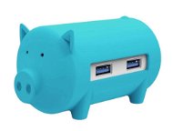 ORICO Piggy 3x USB 3.0 Hub + SD Card Reader, Blue - USB Hub