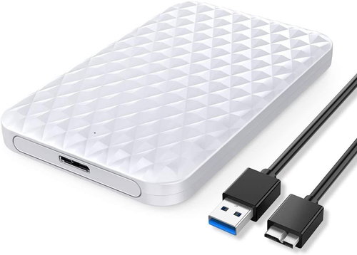 Orico 2.5" HDD/SSD Box Diamond White - Hard Drive Enclosure - Main image