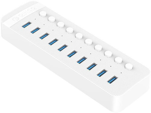 Orico USB-A Hub 10x USB 3.0 White - USB Hub - Main image