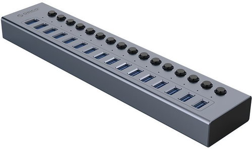 Orico USB-A Hub 16x USB 3.0 Black - USB Hub - Main image