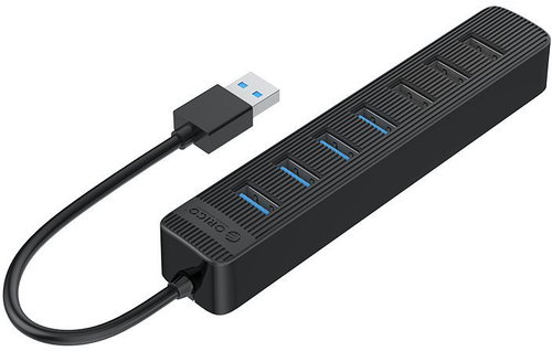 ORICO TWU32-7A 15cm Black - USB Hub - Main image