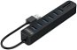 ORICO TWU3-6AST-10 + SD 1m fekete - USB Hub