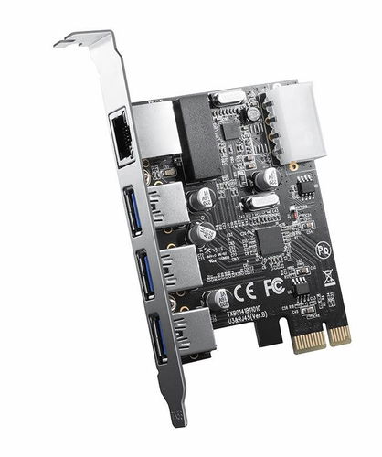 ORICO PCI-E 3xUSB 3.0 + 2Gbps Ethernet - Erweiterungskarte - Hauptbild