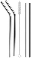 ORION Drinking Straw, Stainless-steel, 18cm, 4 pcs, including Brush - Straw