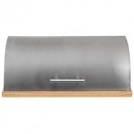 ORION Bread Pan Stainless Steel/Wood 39 x 28 x 15cm - Breadbox