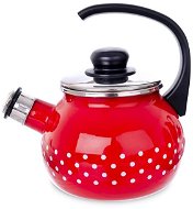DOT Enamel Teapot with Whistle. 1.75l - Teapot