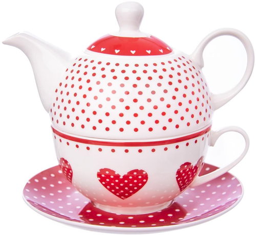 DOT Tea Set, Porcelain, 3 pcs - Tea Kettle - Main image