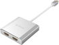 ORICO Mini DP 1.2 (M) to Dual HDMI (F) Adapter Silver - Elosztó