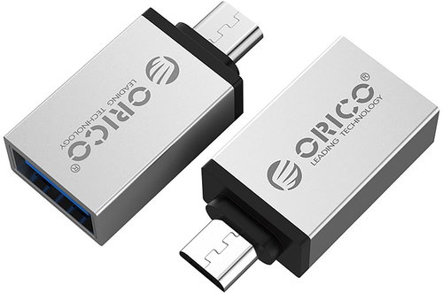 ORICO Micro USB to USB-A OTG Adapter Silver - Adapter - Main image