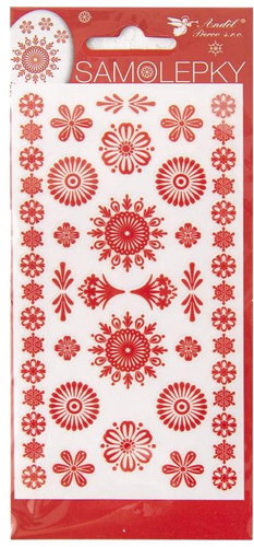 Stickers for Eggs, Red ASSORTED - Self-Adhesive Sticker - Main image