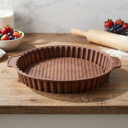 Orion Silicone cake mould diameter 27 cm brown - Baking Mould - Main image