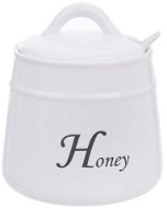 HONEY Ceramic Jar for Honey + Spoon - Container