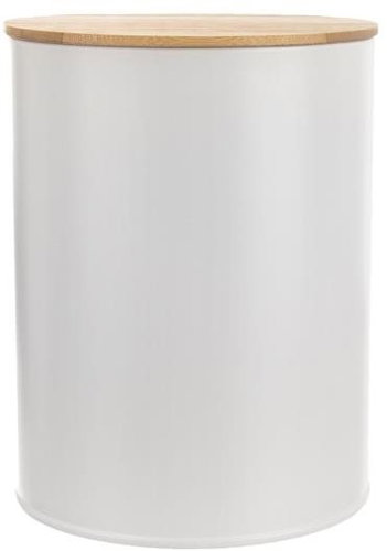 ORION Tin/bamboo box 13 cm diameter WHITELINE - Storage Jar - Main image