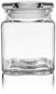 Glass Jar with Lid 0.95l Square - Container