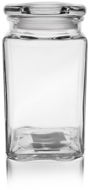 Container Square Glass Jar with Lid 1.4l - Dóza