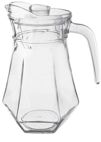 ORION Krug 1,3 l Glas + Deckel UH - Krug - Hauptbild
