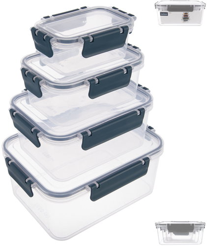 ORION Jar Clara rectangle 4 pcs mix UH - Storage Jar - Main image