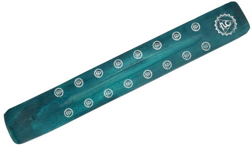 ORIENTAL Stand for incense sticks Chakra Neck - green - Incense Holder - Main image