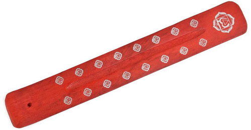 ORIENTAL Stand for incense sticks Chakra Root - red - Incense Holder - Main image